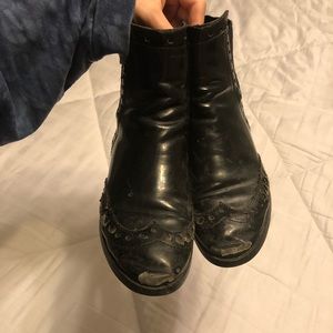 Extremely Worn Leather Boots
